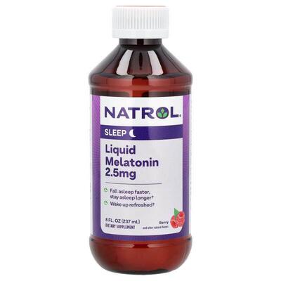 Natrol,液态褪黑素，睡眠，天然浆果味