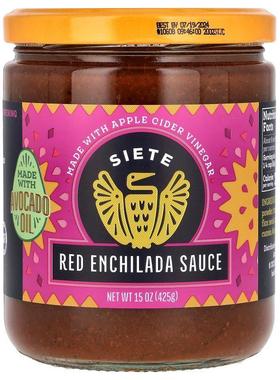 Siete,红色安奇拉达酱，15 盎司（425 克）