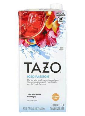 星巴克泰舒茶,Iced Passion Herbal Tea Concentrate, Caffeine-F