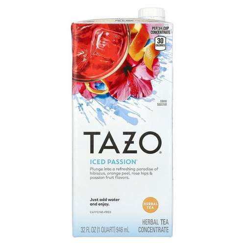 星巴克泰舒茶,Iced Passion Herbal Tea Concentrate, Caffeine-F