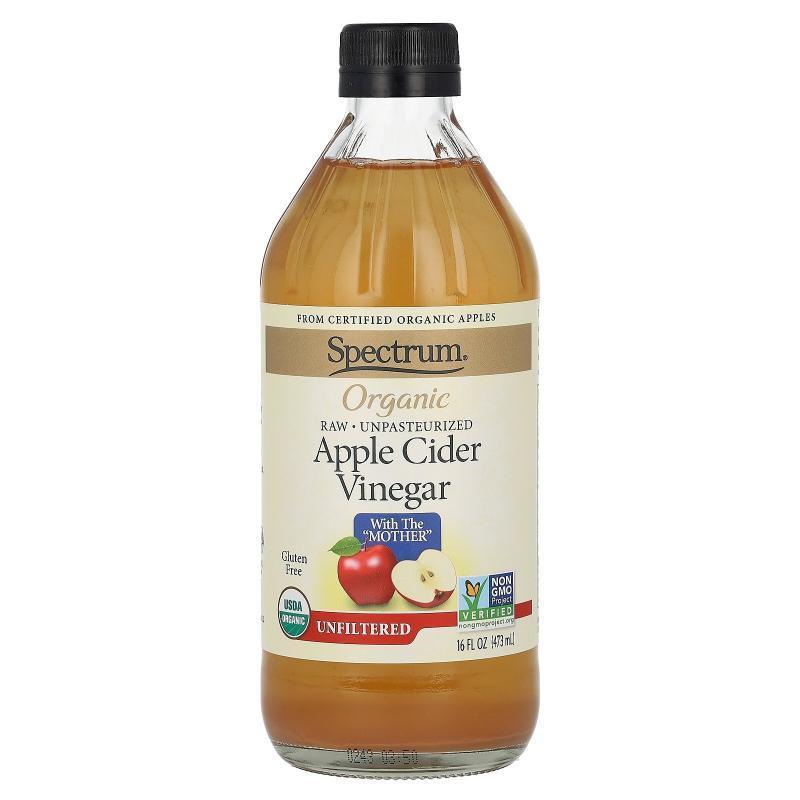 Spectrum Culinary,Organic Apple Cider Vinegar, Unfiltered, 1