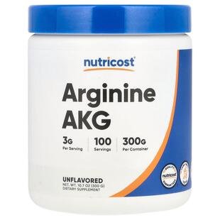 Nutricost,Arginine AKG, Unflavored, 10.7 oz (300 g)