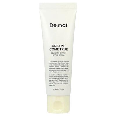 DE:MAF,Creams Come True, Squalane Barrier Repair Cream, 1.7