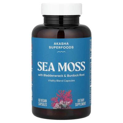 Akasha Superfoods,Sea Moss, 60 Vegan Capsules