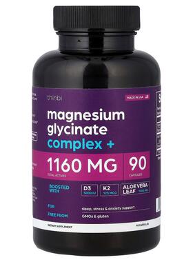 Thinbi,Magnesium Glycinate Complex +, 90 Capsules