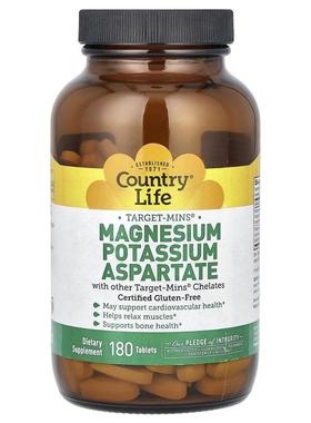 乡村生活,Target-Mins 天冬氨酸镁钾营养片，90 片