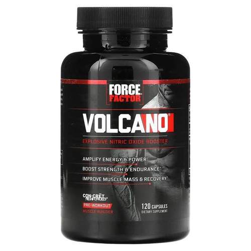 Force Factor,Volcano 爆炸性一氧化氮胶囊，120 粒装