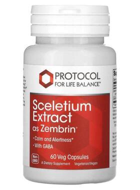 Protocol for Life Balance,Sceletium Extract, 60 Veg Capsules