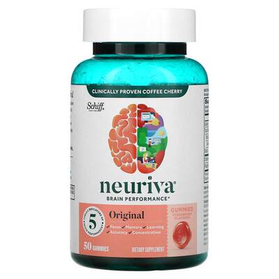 旭福,Neuriva Brain Performance，原始，草莓味，50 粒软糖