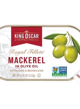 欧斯卡王,Royal Fillets，地中海风味鲭鱼，4.05 盎司（115 克）