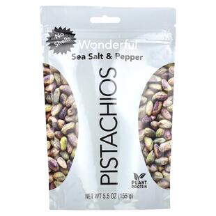 Wonderful Pistachios,Sea Salt & Pepper, No Shells, 5.5 oz (1