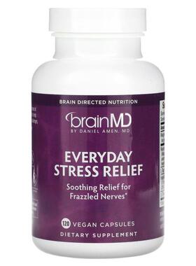 BrainMD,Everyday Stress Relief, 120 Vegan Capsules