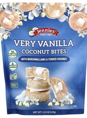 Jennies Macaroons,Very Vanilla Coconut Bites, with Marshmall