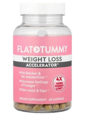 Flat Tummy,Weight Loss Accelerator, 60 Capsules