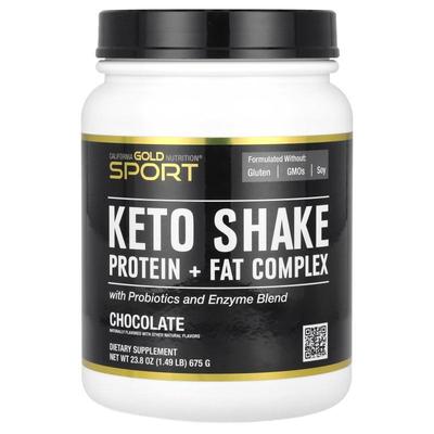 California Gold Nutrition,Sport, Keto Shake, Chocolate, 1.49