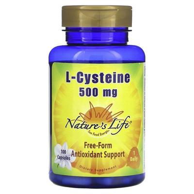 Nature's Life,L-Cysteine, 500 mg, 100 Capsules