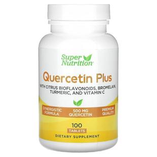 Super Nutrition,Quercetin Plus, 100 Tablets槲皮素补充剂
