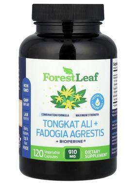Forest Leaf,东革阿里 + Fadogia Agrestis + BioPerine®，120 粒