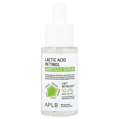 APLB,Lactic Acid Retinol Ampoule Serum, 1.35 fl oz (40 ml)