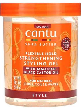 Cantu,Shea Butter, Flexible Hold Strengthening Styling Gel,
