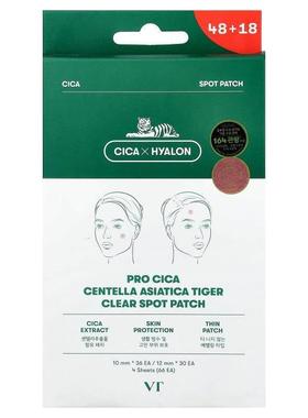VT Cosmetics,Clear Spot Patch , 4 Sheets, 66 Patches