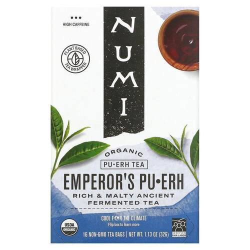 Numi Tea,有机普洱茶，普洱陈年茶饼，2.2 盎司（63 克）
