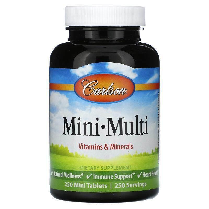 Carlson,Mini Multi, 250 Mini Tablets - 实物图