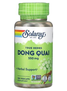 Solaray,True Herbs, Dong Quai , 550 mg, 180 VegCaps