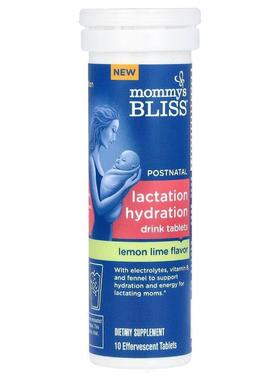 Mommy's Bliss,Postnatal, Lactation Hydration Drink Tablets,