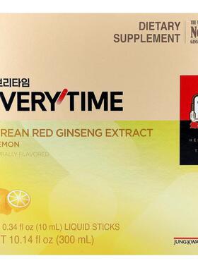 正官庄,Korean Red Ginseng Extract, Everytime, Lemon, 30 Liqu