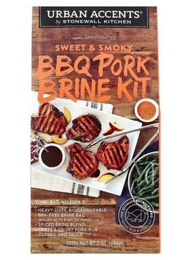 Urban Accents,甜烟熏烧烤猪肉腌制套装，7 盎司（198 克）