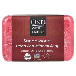 Bar Nature Sandalwood Soap Mineral Sea Dead with One