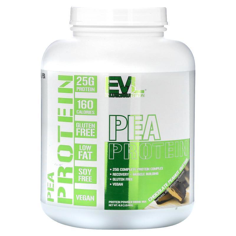 EVL,Pea Protein, Chocolate Peanut Butter, 4 lb (1.814 kg)