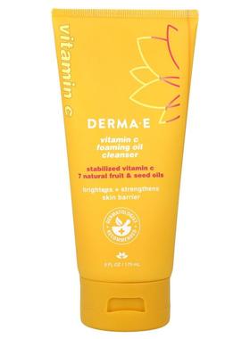 DERMA E,Vitamin C Foaming Oil Cleanser, 6 fl oz (175 ml)
