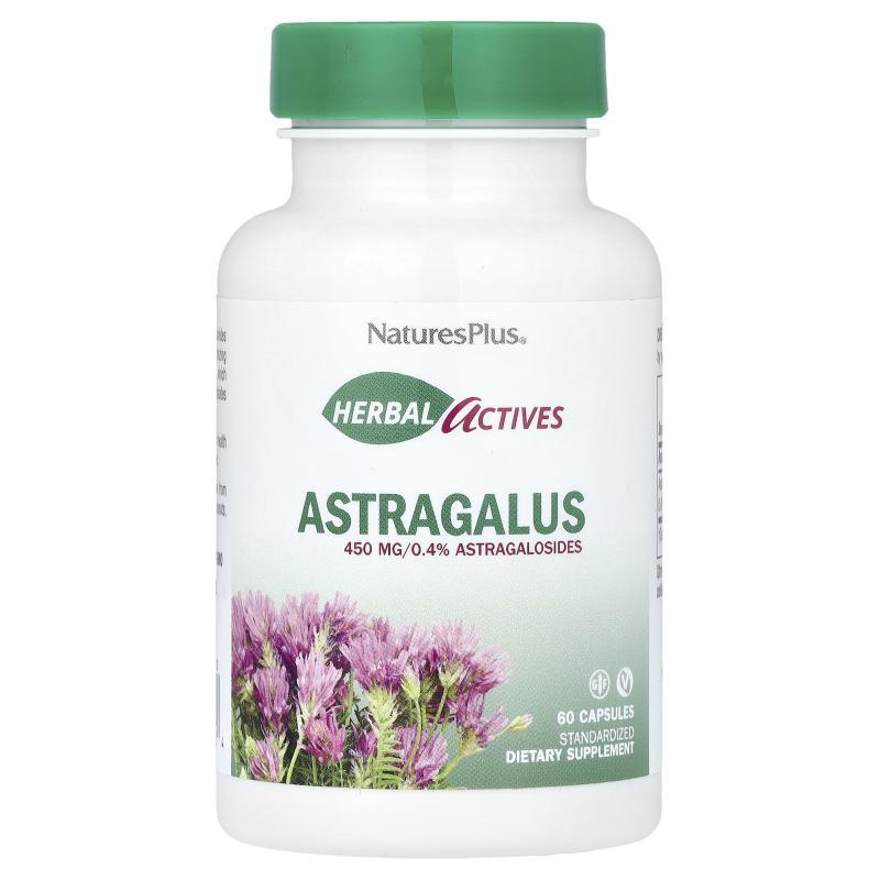 自然加,Herbal Actives，黄芪，450 毫克，60 粒全素胶囊