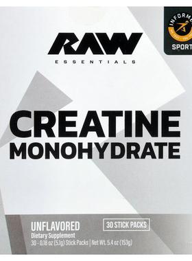 Raw Nutrition,Essentials, Creatine Monohydrate, Unflavored,