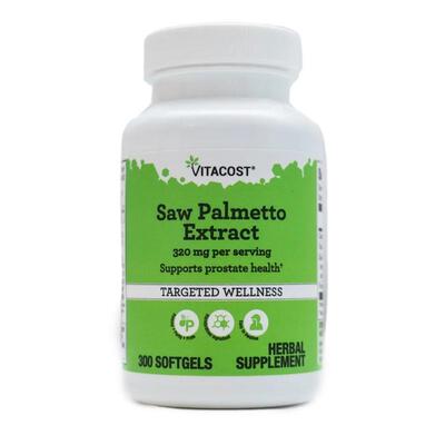 Vitacost,Saw Palmetto Extract, 320 mg per serving, 300 Softg