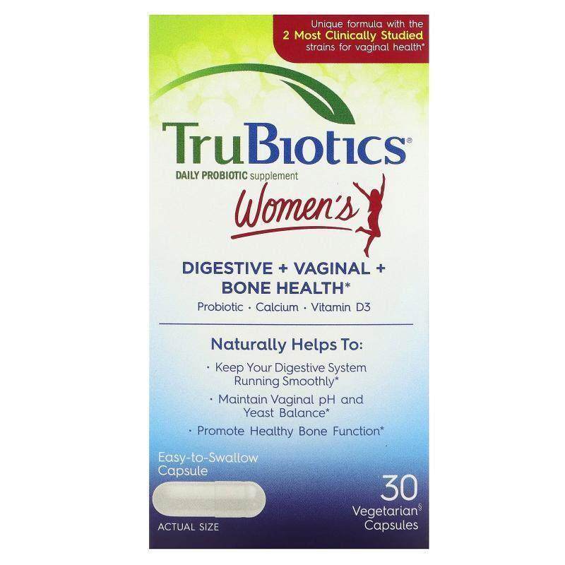 TruBiotics,女性消化+女性私密部位+骨骼健康，30 粒素食胶囊