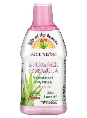 Lily of the Desert,芦荟草本清体配方，薄荷味，32 液量盎司（96