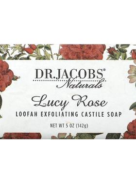 Dr. Jacobs Naturals,Loofah Exfoliating Castile Bar Soap, Luc