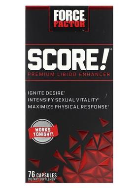 Force Factor,Score! 优质力比多加强剂，76 粒胶囊
