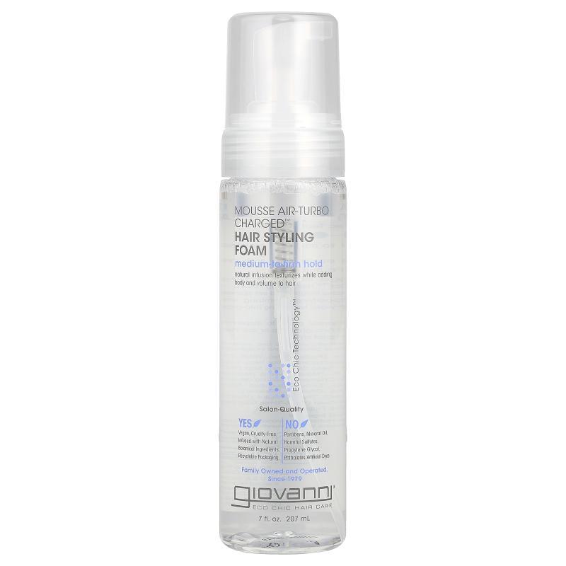 乔凡尼,Mousse Air-Turbo Charged，头发造型泡沫，7 盎司（207