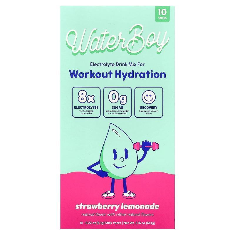 Waterboy,Workout Hydration, Electrolyte Drink Mix