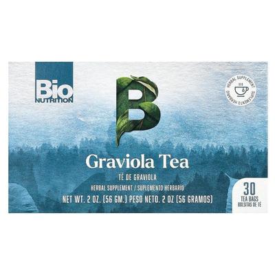 Bio Nutrition,Graviola Tea, Caffeine Free, 30 Tea Bags, 2 oz