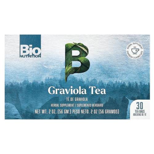 Bio Nutrition,Graviola Tea, Caffeine Free, 30 Tea Bags, 2 oz