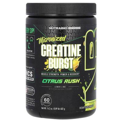 Nutrabio Labs,Performance, Micronized Creatine Burst, Citrus