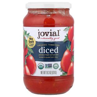 Jovial,Organic Diced Tomatoes, 18.3 oz (520 g)