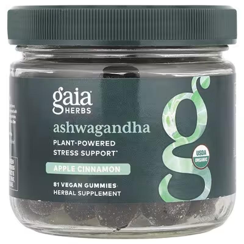 Gaia Herbs, 南非醉茄81 粒软糖