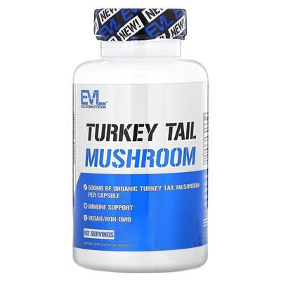 EVL,Turkey Tail Mushroom, 500 mg, 60 Capsules