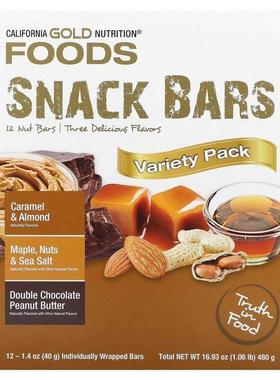 California Gold Nutrition,FOODS - Variety Pack Snack Bars (M